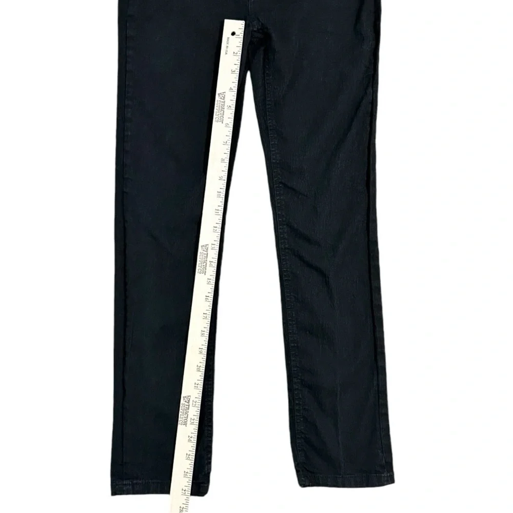 7 For All Man Kind Girls Jeans‎ Size 14 Slimmy Black Denim Adjustable Waist